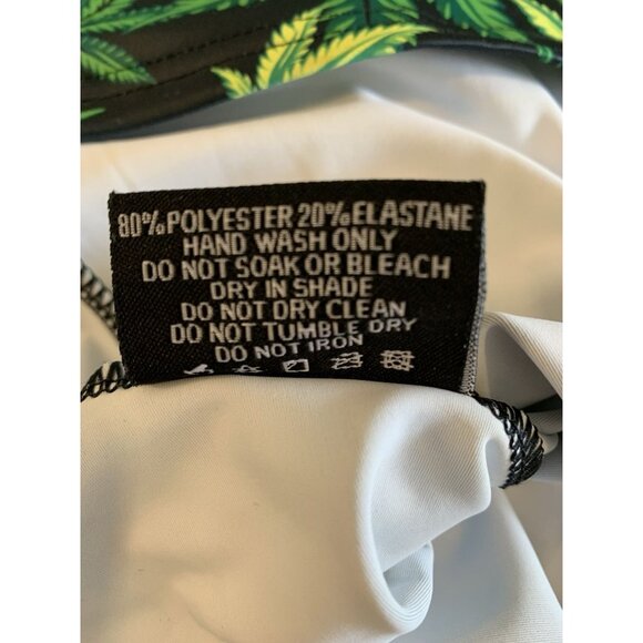 Black Milk Woah Dude Bodycon Dress Cannabis Leaf Print Weed Mary Jane Small - Picture 4 of 7